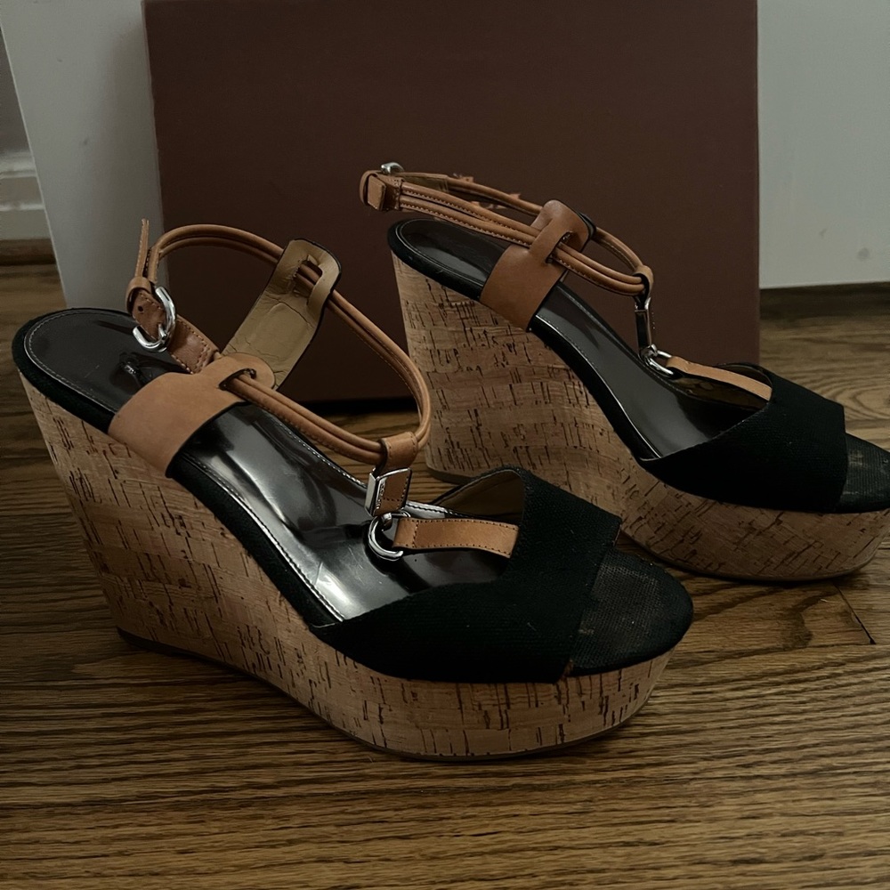 Coach platform wedge sandals women’s